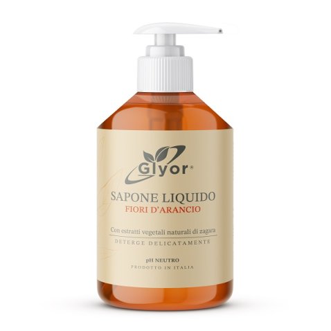 GLYOR SAPONE MANI VISO FIORI D'ARANCIO 500 ML