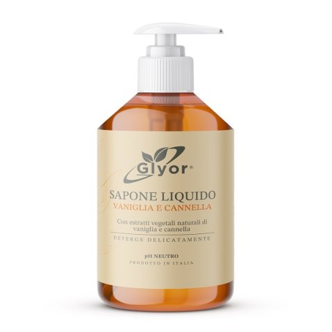 GLYOR SAPONE MANI VISO VANIGLIA E CANNELLA 500 ML