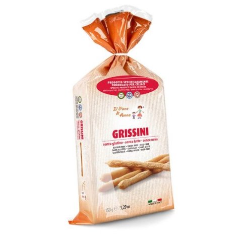 IL PANE DI ANNA GRISSINI SENZA GLUTINE E SENZA LATTE 150 G