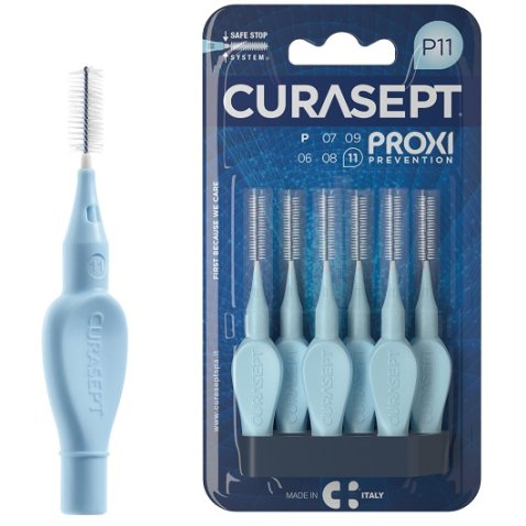 CURASEPT PROXI P11 AZZURRO/LIGHT BLUE 6 PEZZI