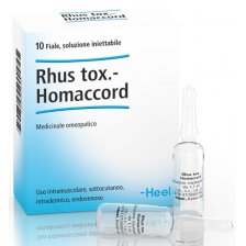 HEEL RHUS TOXICODENDRON HOMACCORD 10 FIALE DA 1,1 ML L'UNA