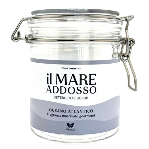 VOLGA COSMETICI - IL MARE ADDOSSO "OCEANO ATLANTICO" DETERGENTE SCRUB FRAGRANZA MUSCHIATA GOURMAND 660 G