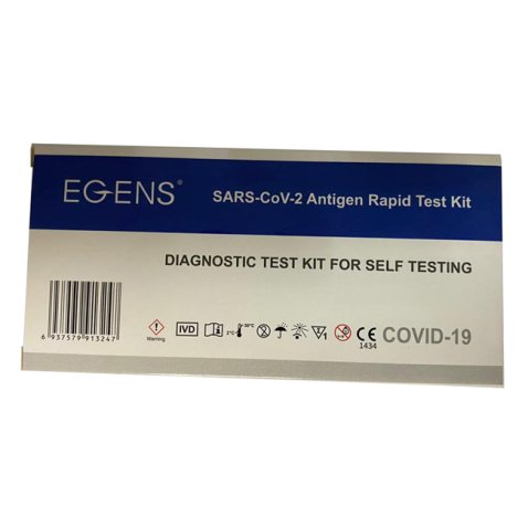 TEST ANTIGENICO RAPIDO COVID-19 EGENS AUTODIAGNOSTICO DETERMINAZIONE QUALITATIVA ANTIGENI SARS-COV-2 IN TAMPONI NASALI MEDIANTE IMMUNOCROMATOGRAFIA