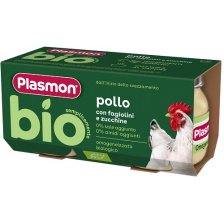 PLASMON BIO OMOGENEIZZATO POLLO CON FAGIOLINI E ZUCCHINE 2 PEZZI