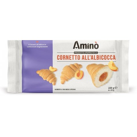 AMINO CORNETTO ALBICOCCA 4 PEZZI DA 55 G