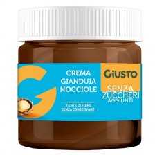 GIUSTO SENZA ZUCCHERO CREMA GIANDUIA NOCCIOLE 200 G