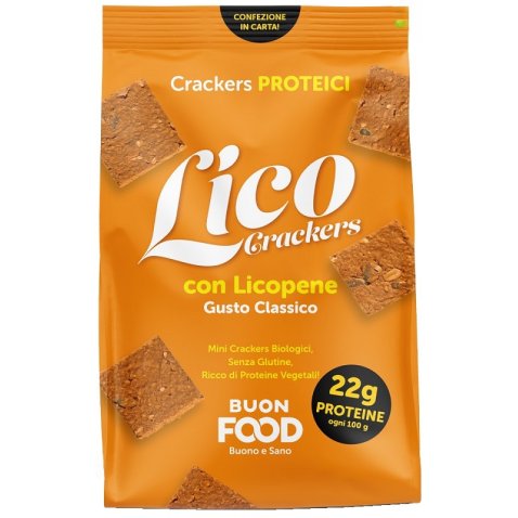 BUON FOOD LICO CRACKERS PROTEICI CON LICOPENE GUSTO CLASSICOBIO 200 G
