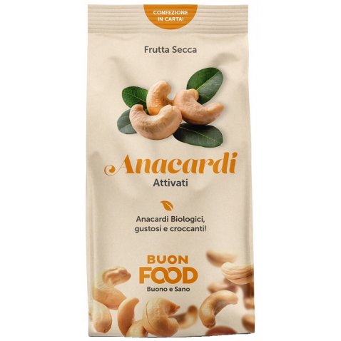 BUON FOOD ANACARDI ATTIVATI FRUTTA SECCA BIO 200 G