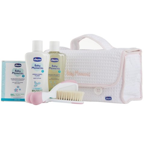 CHICCO BABY MOMENTS BEAUTY MANIGLIA ROSA BAGNO DELICATO CORPO-CAPELLI PELLI DELICATE 200 ML + CREMA CORPO PELLI DELICATE200 ML + ACQUA DI COLONIA BABY SMELL PELLI DELICATE 100 ML