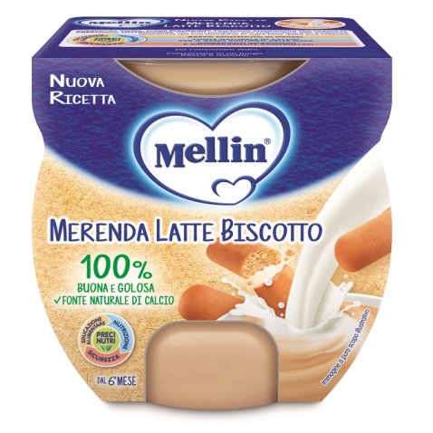MELLIN MERENDA LATTE BISCOTTO 2 X 100 G