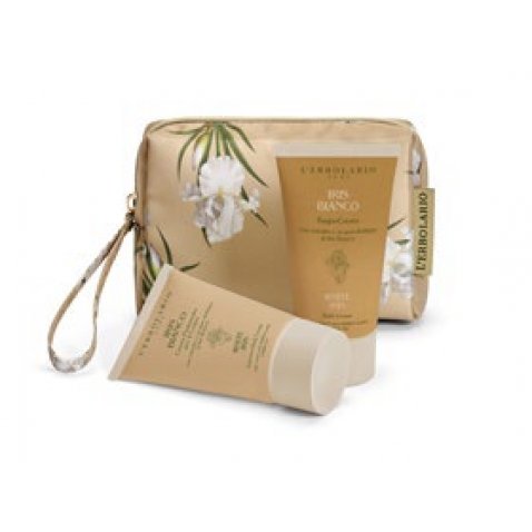 L'ERBOLARIO - IRIS BIANCO BEAUTY POCHETTE BOCCIOLO 1 CREMA PROFUMATA CORPO75 ML + 1 BAGNOCREMA 75 ML