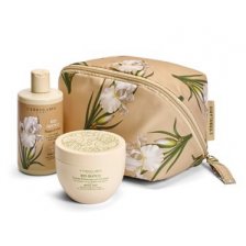 L'ERBOLARIO - IRIS BIANCO BEAUTY CASE GEMMA 1 BAGNO CREMA 300 ML + 1 CREMAPROFUMATA CORPO 300 ML