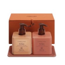 L'ERBOLARIO - TE' NERO BEAUTY BOX GIARDINO DEL TE' 1 GEL DETERGENTE VISO &MANI 270 ML + 1 CREMA CORPO & MANI 250 ML