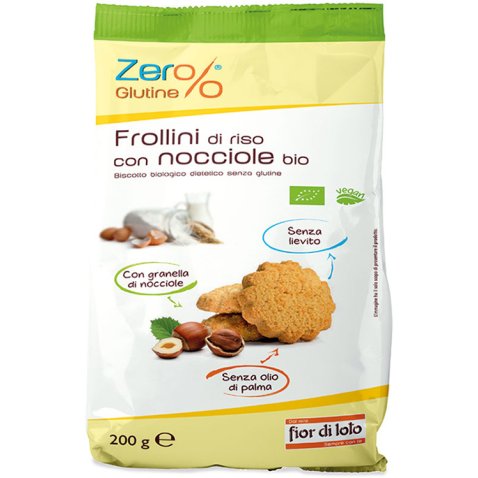 ZER%GLUTINE FROLLINI DI RISO CON NOCCIOLE SENZA GLUTINE 200G