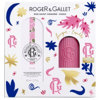 ROGER & GALLET - SET NATALE 2024 ROSE ACQUA PROFUMATA 100 ML + CANDELA
