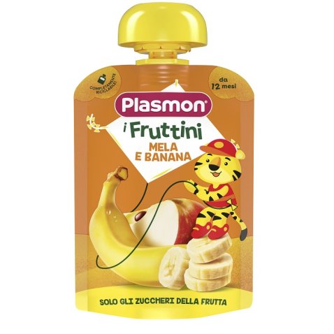 PLASMON OMOGENEIZZATO POUCH MELA BANANA 130 G