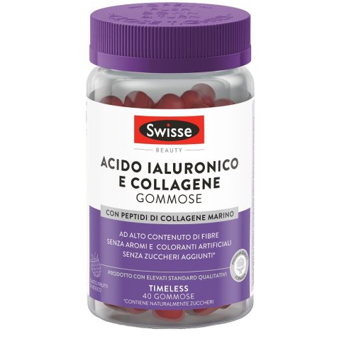 SWISSE ACIDO IALURONICO & COLLAGENE 40 GOMMOSE