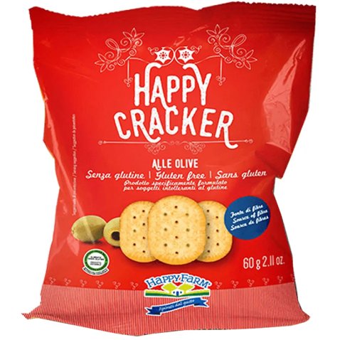 HAPPY FARM CRACKER OLIVE 60G