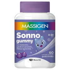 MASSIGEN SONNO GUMMY 60 CARAMELLE -  Integratore alimentare per favorire il sonno nei bambini