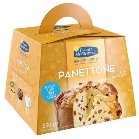 PIACERI MEDITERRANEI PANETTONE SENZA CANDITI 650 G