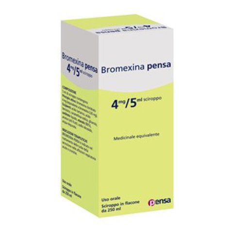 BROMEXINA (PENSA)*sciroppo 250 ml 4 mg/5 ml