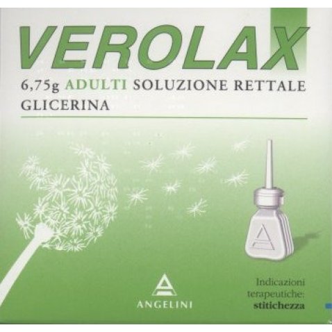 VEROLAX adulti: sollievo rapido e sicuro dalla stipsi occasionale -  6 contenitori monodose 6,75 g soluzione rettale
