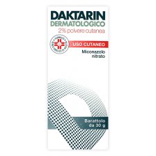 DAKTARIN polvere cutanea polvere cutanea 30 g 20 mg/g - trattamento rapido e efficace delle infezioni fungine della pelle 
