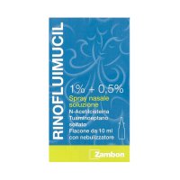 RINOFLUIMUCIL - scioglie il muco e libera il naso chiuso - spray nasale flaconcino 10 ml 1% + 0,5%