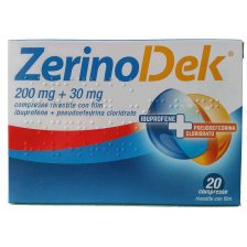 ZERINOACTIV*20 cpr 200 mg + 30 mg
