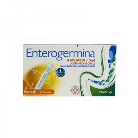 ENTEROGERMINA SOSPENSIONE ORALE - 20 FLACONCINI 4MLD 5ML