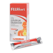 FLUIFORT bustine - fluidifica il muco e libera le vie respiratorie - 10 bustine granulato 2,7 g