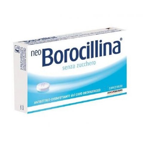 NEOBOROCILLINA*16 pastiglie 1,2 mg + 20 mg senza zucchero