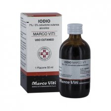 IODIO SOLUZIONE ALCOLICA I (MARCO VITI)*soluz cutanea 50 ml7% + 5%