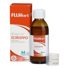 FLUIFORT sciroppo - fluidifica il muco e libera le vie respiratorie - 200 ml 90 mg/ml con misurino