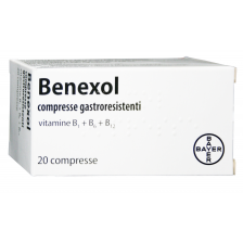 BENEXOL*20 cpr gastrores 250 mg + 250 mg + 500 mcg flacone