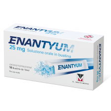 Enantyum - sollievo rapido e duraturo dal dolore muscoloscheletrico - soluzione orale 10 bustine monodose 25 mg 10 ml