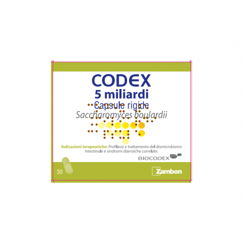 CODEX 30 capsule 5 mld 250 mg - probiotico per adulti e bambini, riequilibra la flora batterica intestinale 