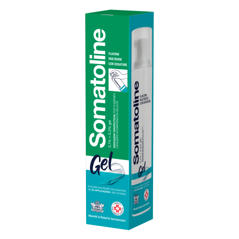 SOMATOLINE - GEL ANTICELLULITE 1 FLACONE DA 250 ML CON 25 EROGAZIONI 0,1% + 0,3% CON SACCHETTO DOSATORE